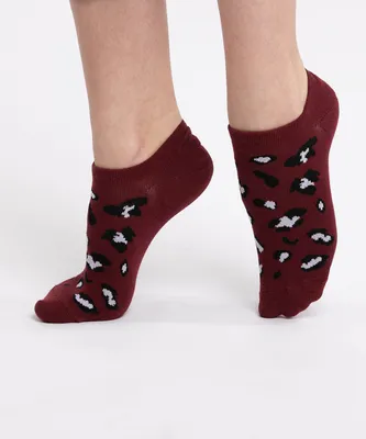 Leopard Liner Socks