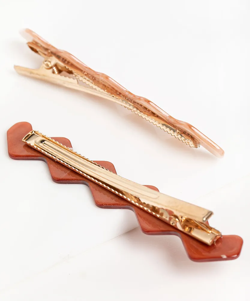 Zigzag Hair Clip 2-Pack