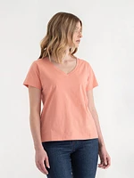 Short Sleeve V-Neck Relaxed Tee