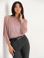 Tinsel Crewneck Blouse