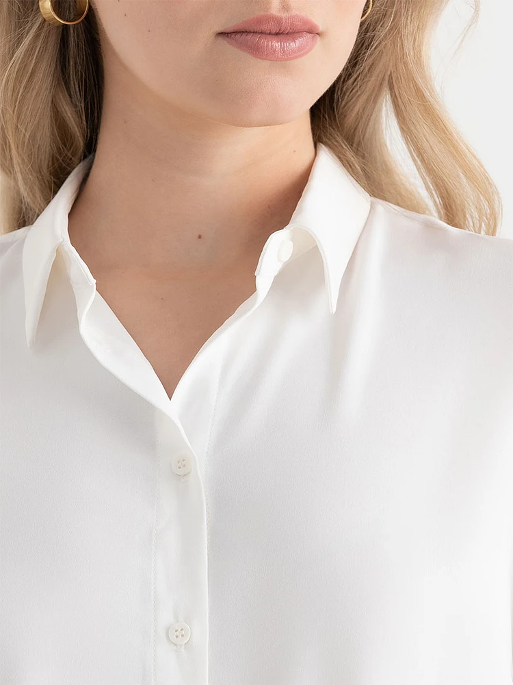 Longer Length Collared Blouse