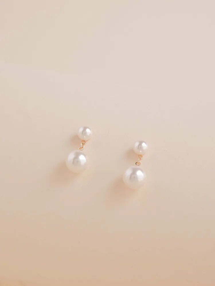 Bold Pearl Drop Earrings