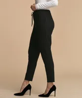 Luxe Ponte Tapered Drawstring Pant