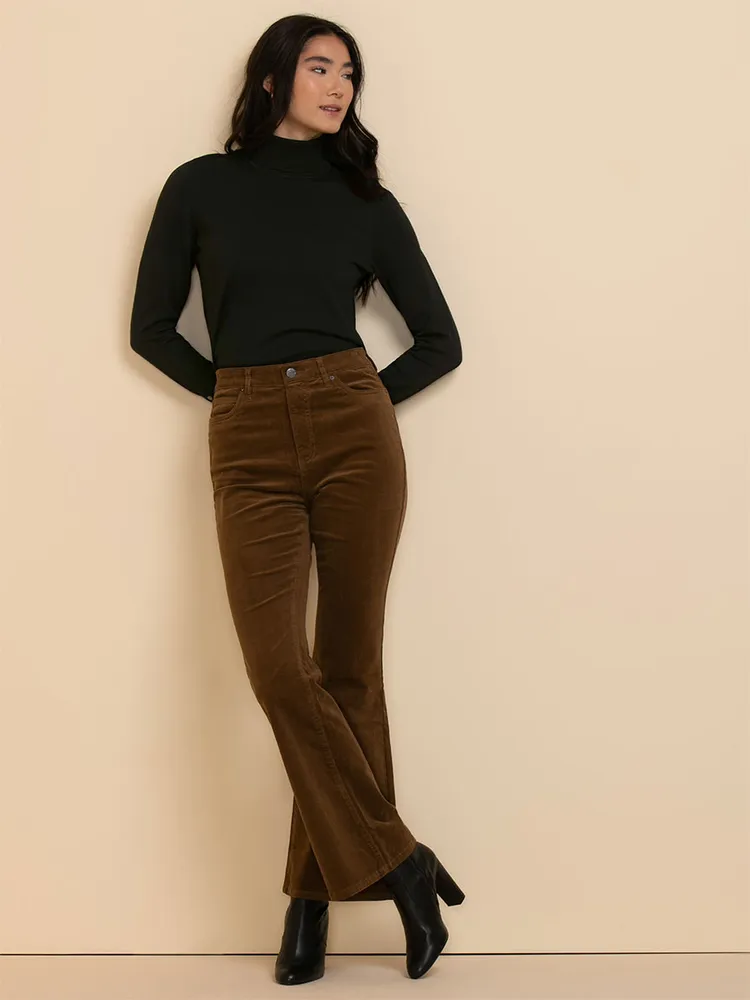 Turtleneck Sweater with Rivet Cuffs