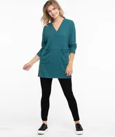 Split Neck Tunic Top