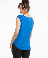 Eco-Friendly Ruched Shoulder Tee