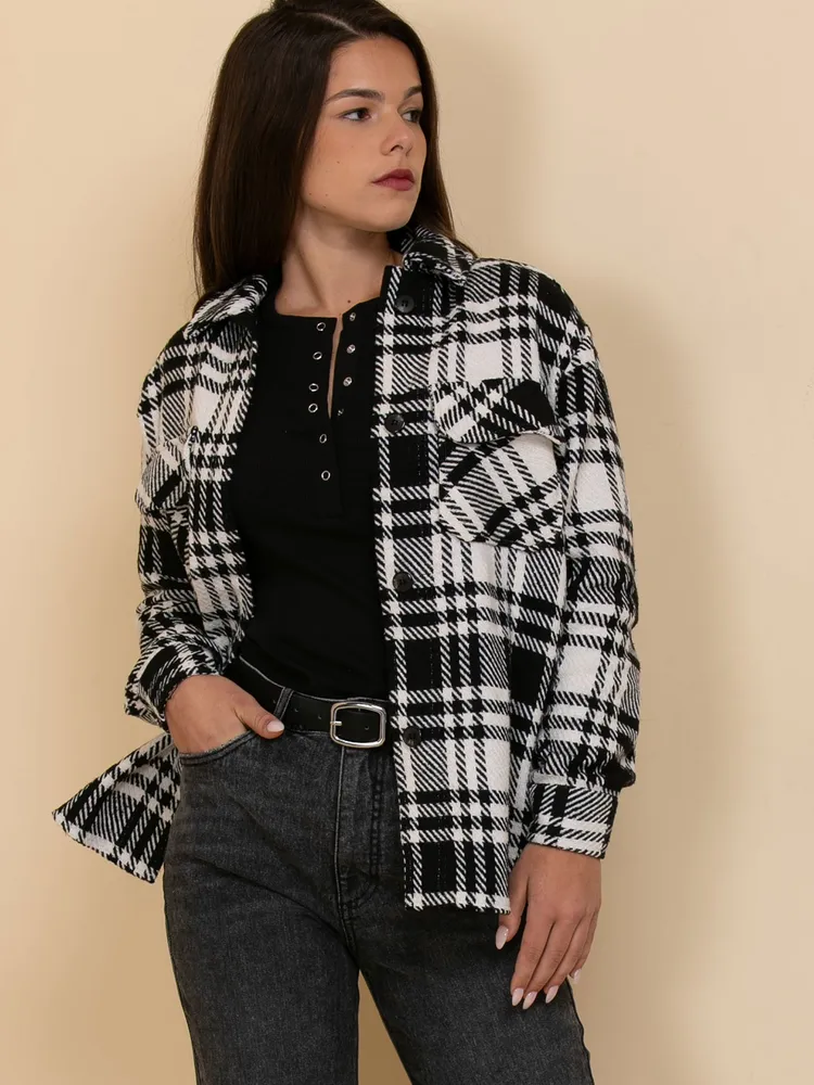 Plaid Shacket by Autres Filles