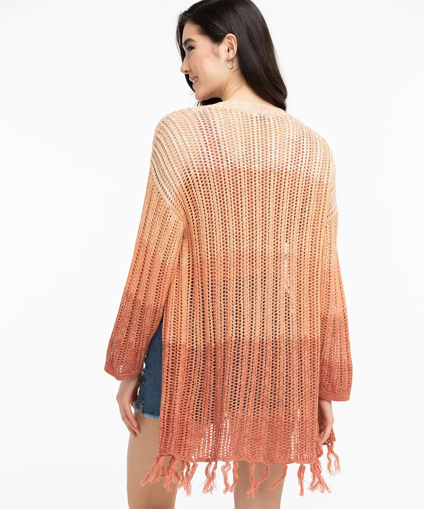 Ombre Fringe Cardigan