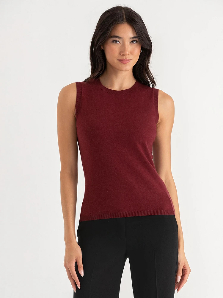 Sleeveless Sweater Tank