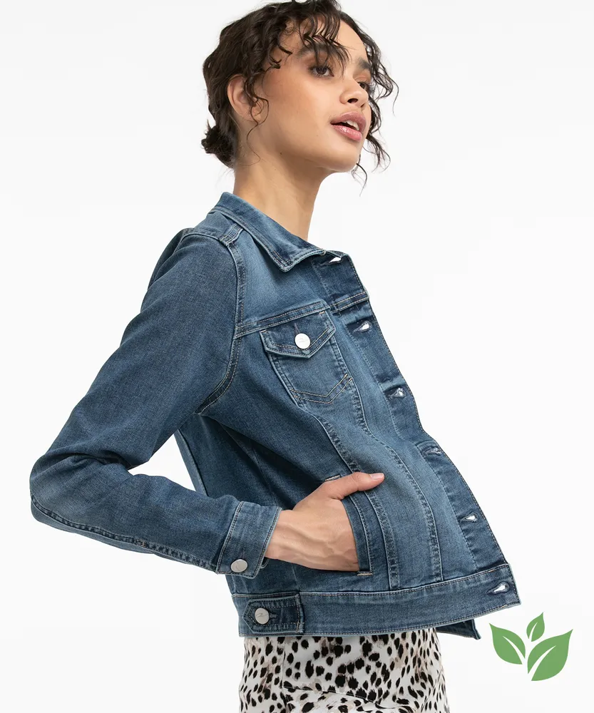 Eco-Friendly Mid Wash Jean Jacket