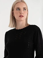 Pointelle Sweater