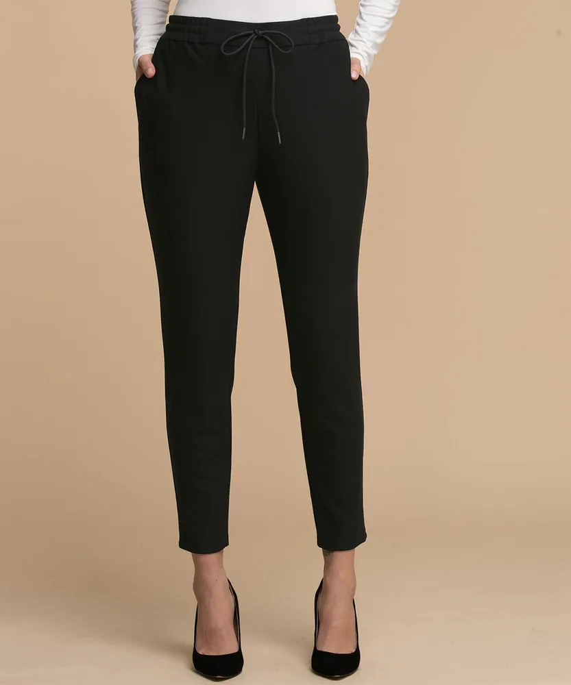 Luxe Ponte Tapered Drawstring Pant