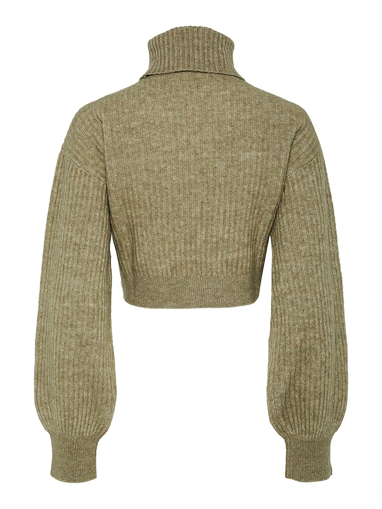 Paya Cropped Turtleneck Sweater