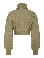 Paya Cropped Turtleneck Sweater