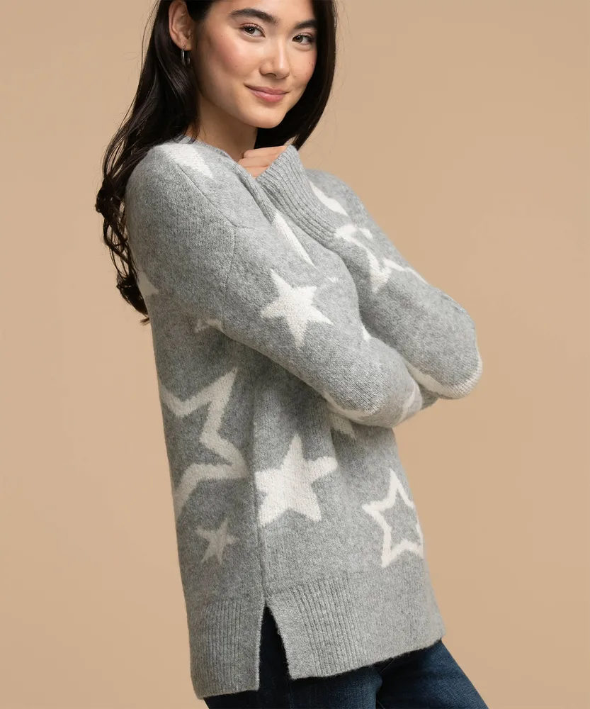 Eco-Friendly Starry Tunic Sweater