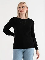Pointelle Sweater