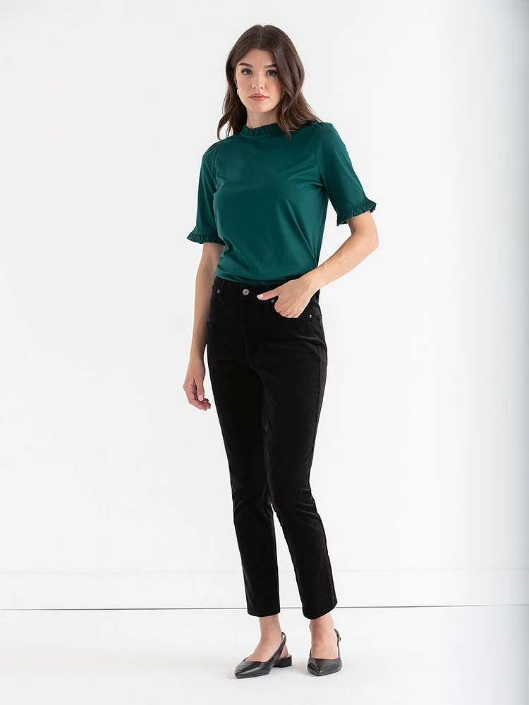 Velvet Slim Leg Pant