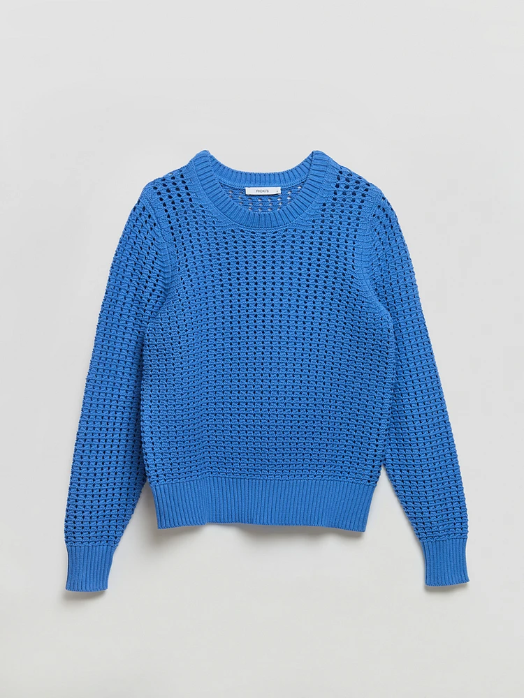 Long Sleeve Crochet Sweater