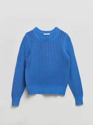 Long Sleeve Crochet Sweater