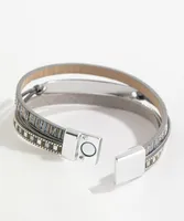 Metal Accent Snap Bracelet