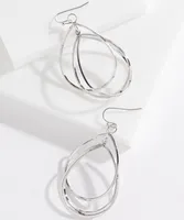 Double Teardrop Drop Earrings