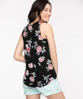 Sleeveless V-Neck Swing Top