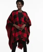 Buffalo Plaid Reversible Ruana