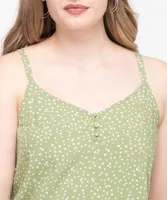 Strappy Challis Tank Top