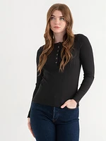 Long Sleeve Henley Shirt