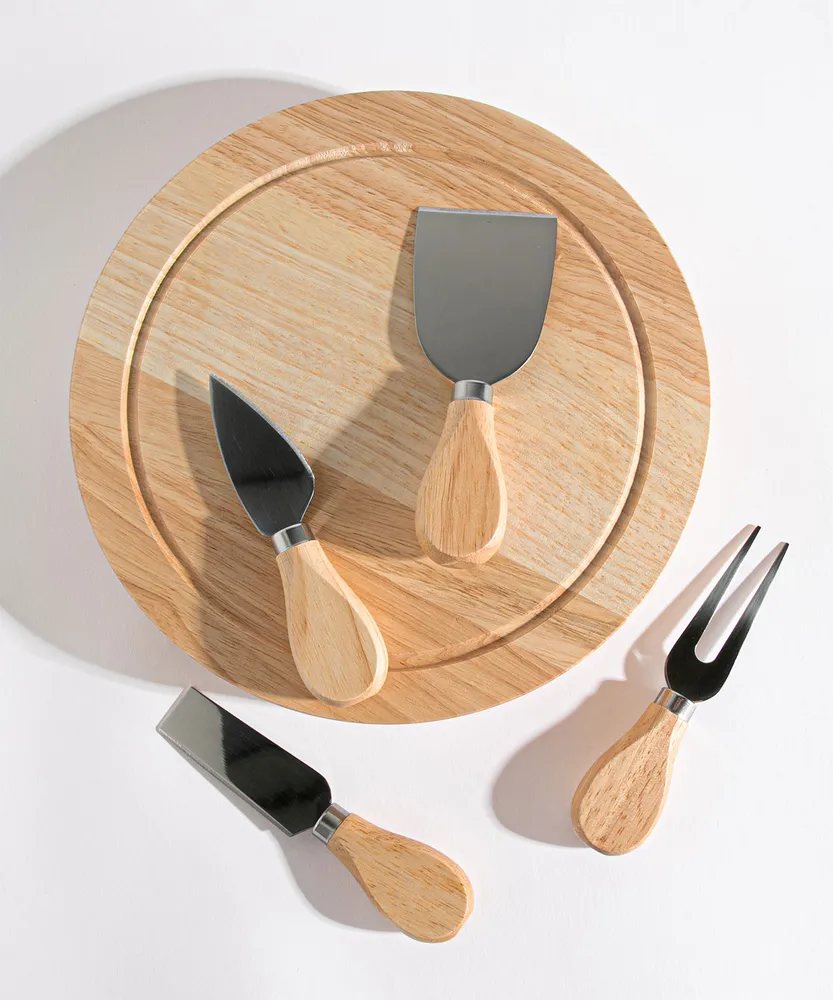 Circular Charcuterie Board & Utensil Set