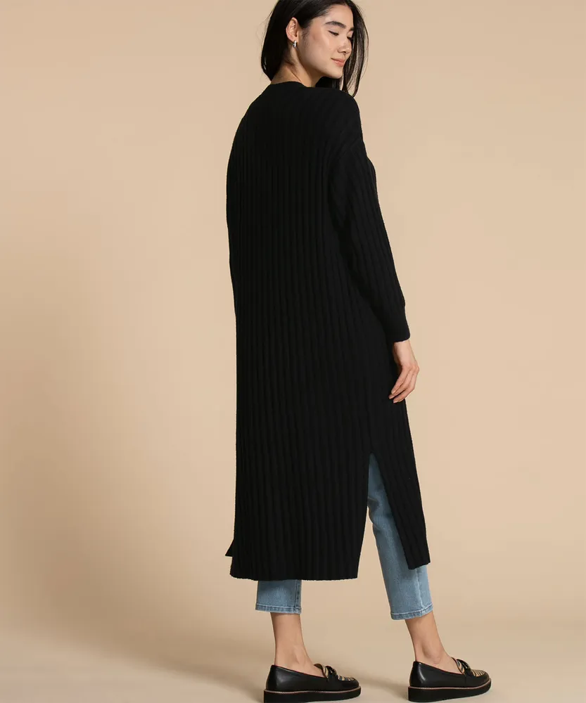 Femme by Design Ribbed Duster Cardigan