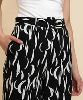 High-Waisted Wide-Leg Belted Pant