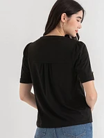 Elbow Sleeve Henley