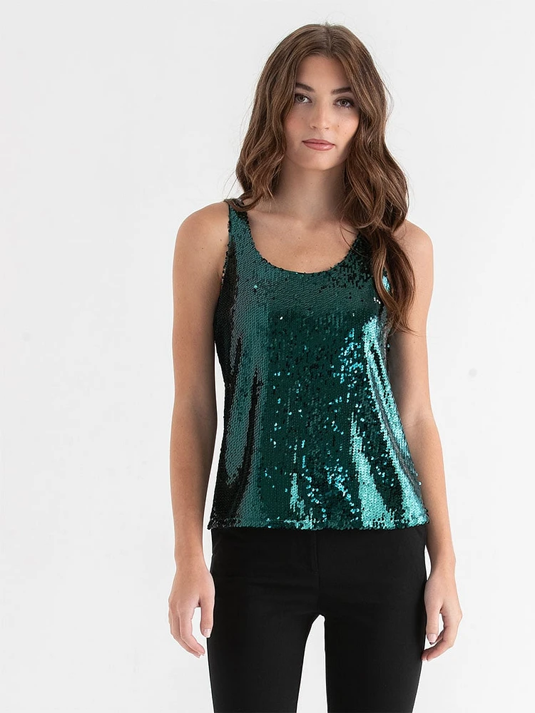 Sequin Tank Top