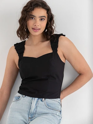 Poplin Tank Blouse