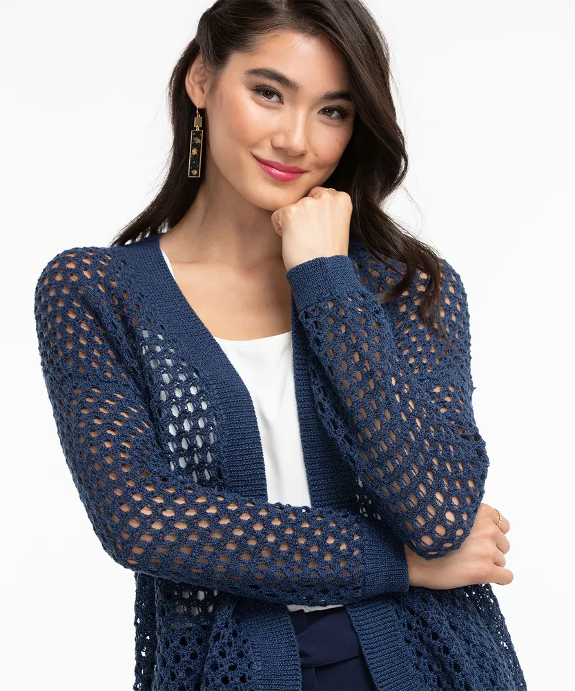 Open Stitch Cocoon Cardigan