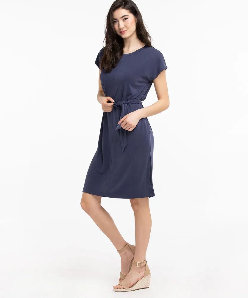 Eco-Friendly Relaxed Side Slit Dress