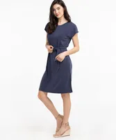 Eco-Friendly Relaxed Side Slit Dress