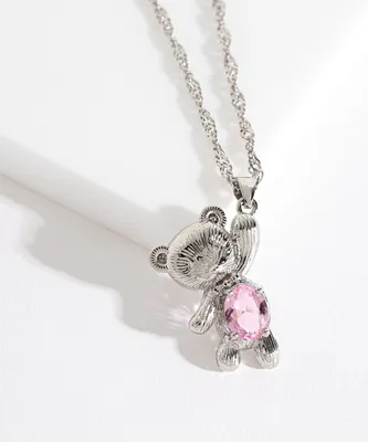 Teddy Bear Pendant Necklace