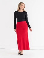 Ribbed Knit Skirt