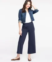 Scuba Crepe Wide Leg Crop