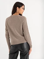 Cable Knit Pullover Sweater