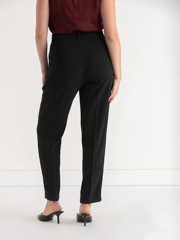 Slim Leg Crepe Pants