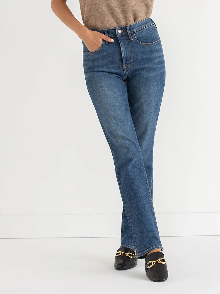 Stevie High-Waisted Straight-Leg Jeans