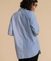 Striped Button Front Shirt