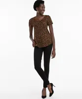 Animal Print Hacci Top