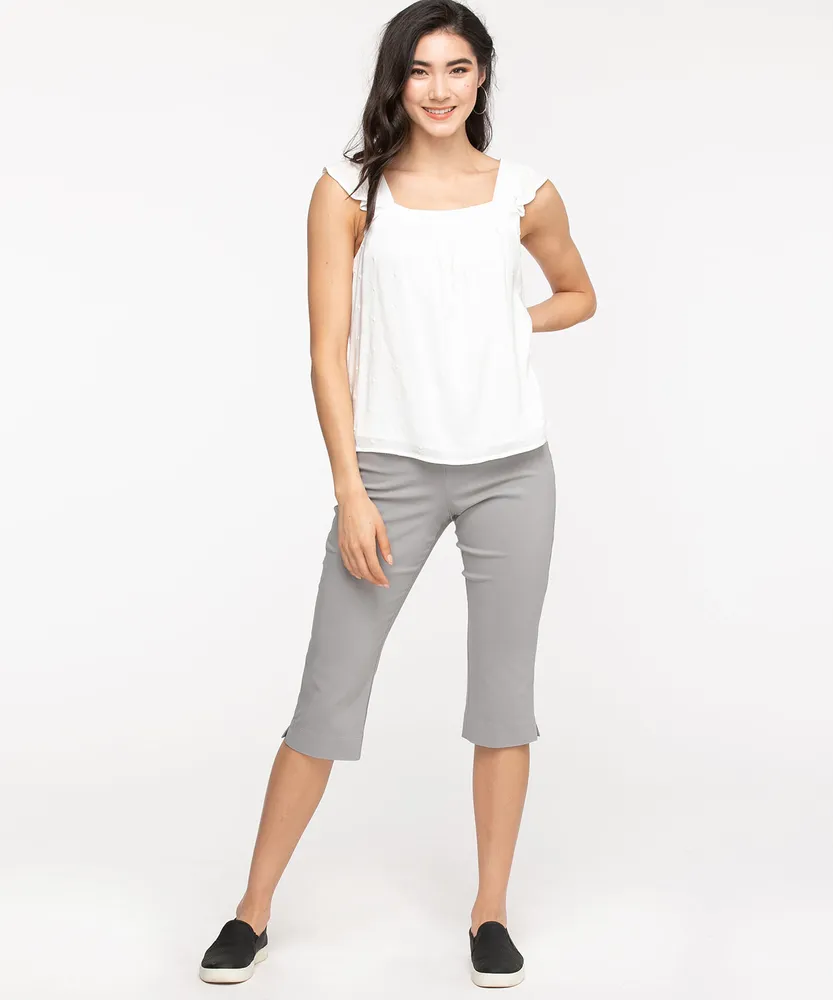 Flutter Sleeve Square Neck Blouse