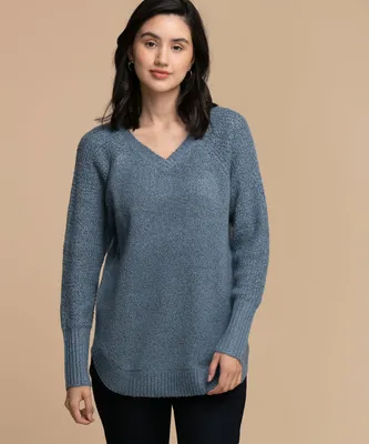 Guilty V-Neck Twisted Yarn Sweater
