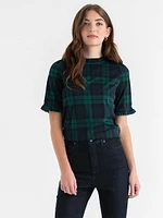 Short Sleeve Frill Top