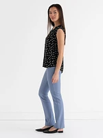 Carrie 2-Layer Cap Sleeve Blouse